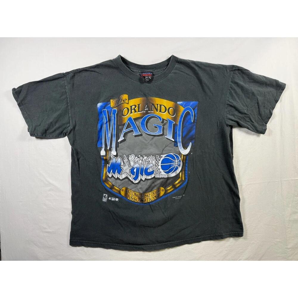 90S Orlando Magic T Shirt Black Sz Xl Usa Single Stitch Tee